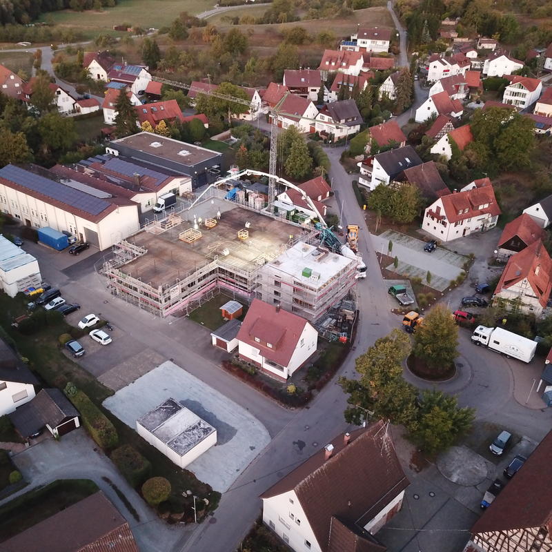 Betonage Decke über EG 