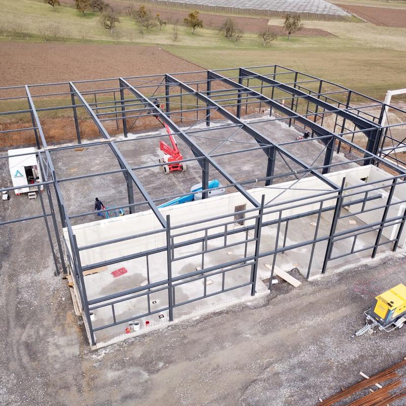 Neubau Produktionshalle mit Verwaltung 