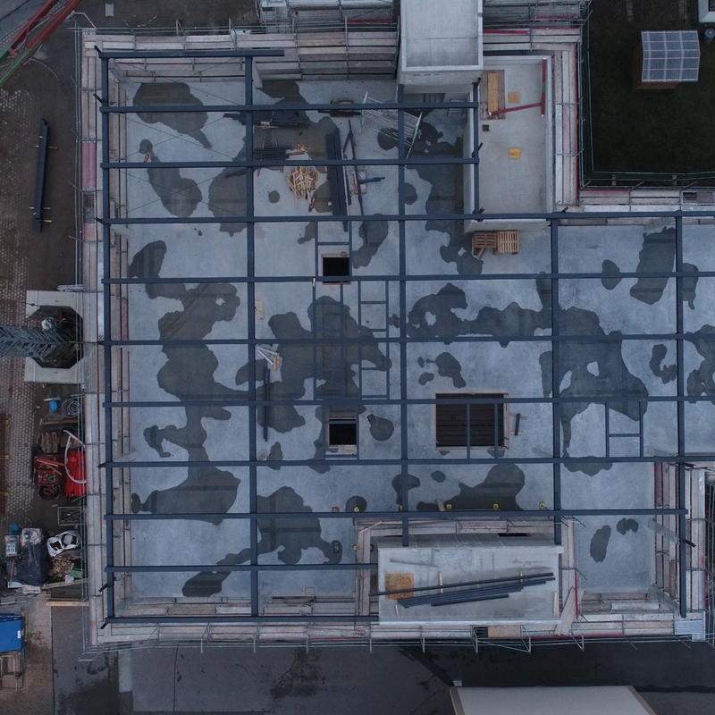 Dachkonstruktion Halle 